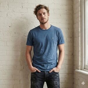 Men's Crewneck T-Shirt in Slate Blue